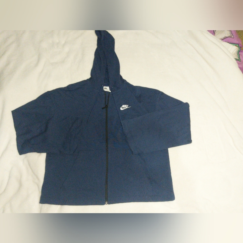 Nike Women's Navy Hooded Jacket